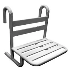 Съемное сиденье для душа или ванной из нержавеющей стали матовое, шт