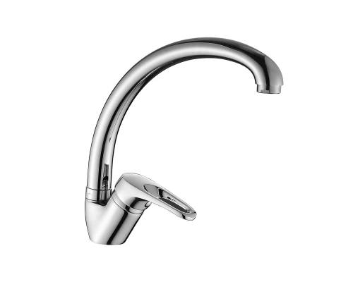 DR21 Смеситель для кухни, выс.пов.излив 195мм, р/ОД, хром, DR, DR21021