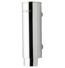 диспенсер для мыла цилиндрический из нержавеющей стали глянцевый 300 мл.