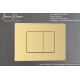 Кнопка смыва IBERICA BLANCA INOX-C нержавеющая сталь, золото матовое (IB.B011.005.000)