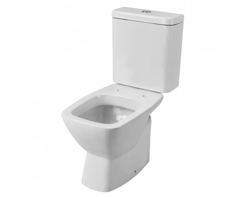 НЕО Унитаз-компакт, горизонт. выпуск, 2-х реж. арматура, сиденье дюропласт. САНТЕК