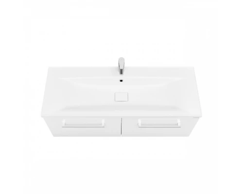 Тумба МАДРИД 120 М, 2 ящика, белая (под раковину АЙРИС М 120, АЙРИС 120, ПРЕМЬЕР М 120, ПРЕМЬЕР 120)