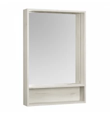 Зеркальный шкаф ФЛАЙ 60, белый, дуб крафт