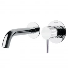 Встраиваемый однорычажный смеситель для раковины на раздельных пластинах 190 мм ODISEA JOYA 592101