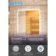 Зеркало Glamour LED 800x900