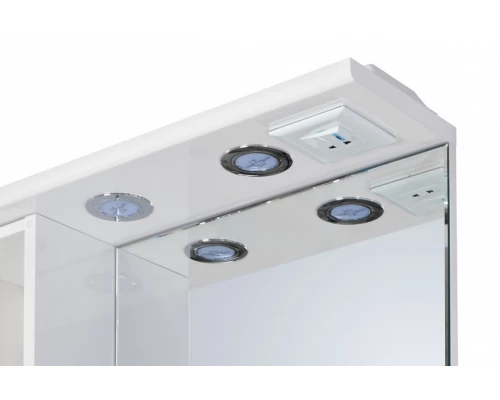 Зеркальный шкаф ОНДА 60, левое, белое