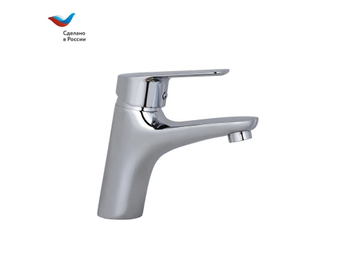 ГОРОД Смеситель для умывальника с литым изливом, одноручный, СЛ-ОД-Г11, Славен
