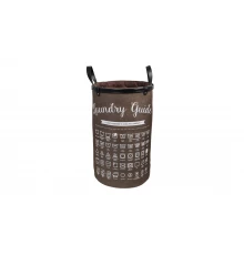 Корзина для белья с ручками FX-1034, коричневая, 80 литров