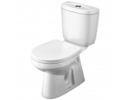 АНИМО Унитаз-компакт, верт. выпуск/в пол, эконом., 1-режимная арматура, сиденье полипропилен. САНТЕК