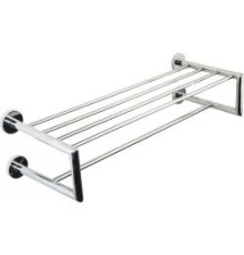 Полка для полотенец NIZA с 4 креплениями к стене глянцевая, шт
