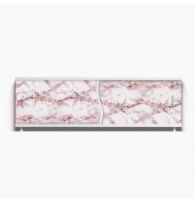 ПРЕМЬЕР Экран для ванны 150 см, полистирол,(ярко - розовый мрамор-044), ALAVANN