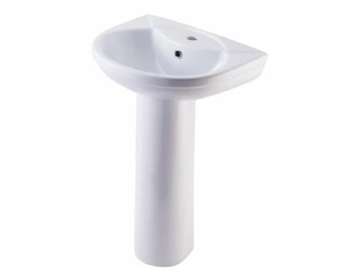 КОМФОРТ Умывальник 51 см с отверстием (ФЕЯ+), белый ROSA