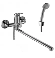 A35 Смеситель для ванны, монолитный излив 350мм, р/ОД, хром, ROS, A35-32