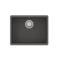 Кухонная мойка Lemark SINARA 540-U подстольного монтажа из кварцгранита, Серый шёлк