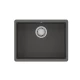 Кухонная мойка Lemark SINARA 540-U подстольного монтажа из кварцгранита, Серый шёлк