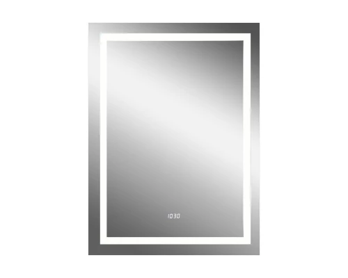 Зеркало Verte LED с часами 500x700