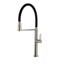 Смеситель высокий для кухни однорычажный с магнитным держателем и гибким изливом KITCHEN MAGNET 3888