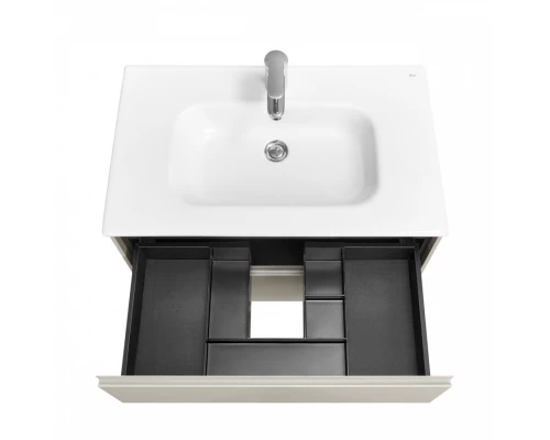 ONA Модуль для раковины 800 мм, 785x450x565 мм, с 2 ящиками, бежево-серый матовый, ROCA