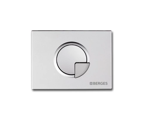 Кнопка  для инсталляции NOVUM R2, хром матовый, BERGES