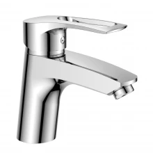 T40 Смеситель для раковины, монолит.излив 123мм(к/40), р/ОД, хром, ROS, T40-11