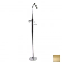 Напольный однорычажный смеситель для ванны TZAR 348503SOC золото брашированное