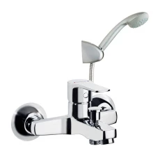 Смеситель для ванны наружнего монтажа однорычажный с душевым комплектом TITANIUM 1805VM