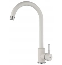 GRANFEST QUARZ Смеситель для кухни U-обр. D-35мм (белый)