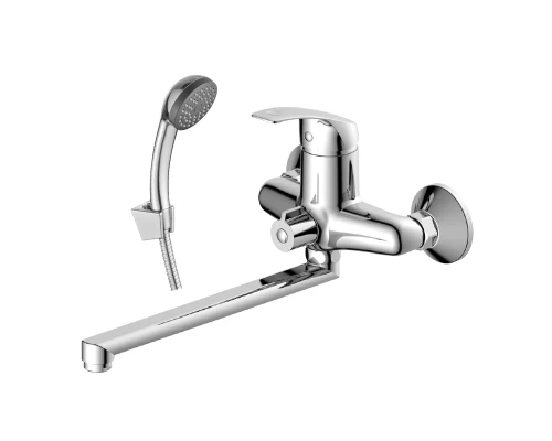 DR71 Смеситель для ванны, пов.излив 300мм, р/ОД, хром, DR, DR71043