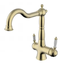 Villa Смеситель для кухни, выс.пов.излив 221мм фильтр.воды, р/ОД, бронза, LM, LM4858B