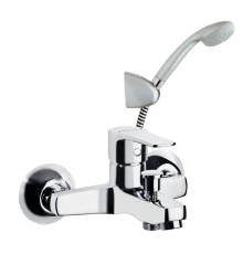 Смеситель для ванны наружнего монтажа однорычажный с душевым комплектом TITANIUM 1805VP