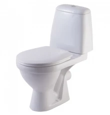 ПРЕМЬЕР ЛЮКС Унитаз-компакт сид. полипропилен микролифт, арм. Уклад, белый. ROSA