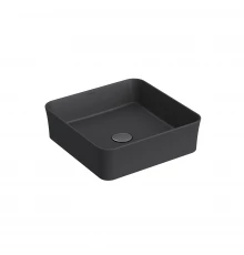 Раковина Ego SL накладная, 38x38 см, квадратная, антрацит матовый, BERGES