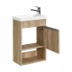 Тумба-умывальник ХОУП 40, 1 дв., подвесная, орех (под раковину МИРАНДА 40)