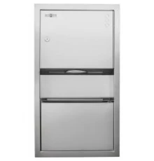 Компатный диспенсер встраиваемый в стену с контейнером для мусора 12047.S  600*362*108, шт