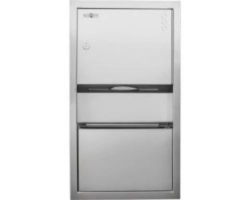 Компатный диспенсер встраиваемый в стену с контейнером для мусора 12047.S  600*362*108, шт