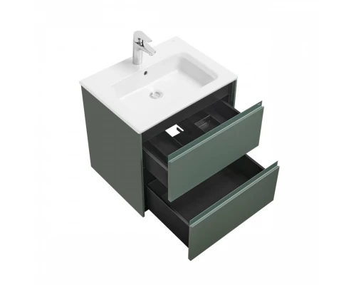 ONA Модуль для раковины 600 мм, 585x450x565 мм, с 2 ящиками, зеленый матовый, ROCA