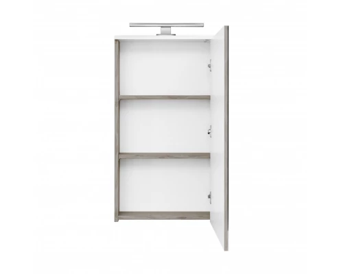 Зеркальный шкаф ЭММА 46, белая, дуб навара