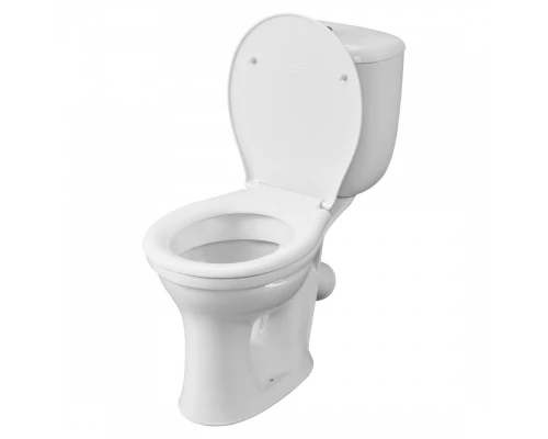 Унитаз-компакт Виктория косой выпуск,  с бачком Виктория н/п., кнопочной арматурой и сиденьем  SANTE
