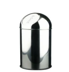 Ведро из нерж. cтали 10л. c крышкой push-open 14114.B, шт