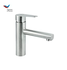 СТАЛЬ Смеситель для умывальника с коротким изливом,одноручный, СЛАВЕН,НЖ10