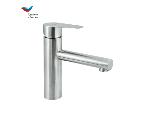 СТАЛЬ Смеситель для умывальника с коротким изливом,одноручный, СЛАВЕН,НЖ10