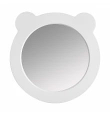 Зеркало КАСПЕР МИШКА , круглое, белый матовый