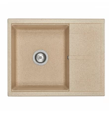 Мойка для кухни  Делия 65 650x516x218 мм, прямоуг. с крылом, песочный