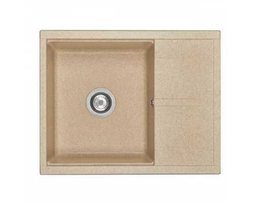 Мойка для кухни  Делия 65 650x516x218 мм, прямоуг. с крылом, песочный