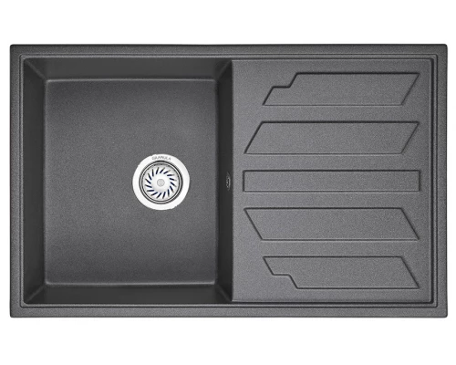 Кухонная мойка GRANULA (8002, ГРАФИТ)