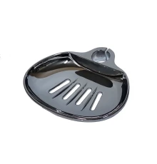 Мыльница пластик хром. Присоединение Д25 мм., СЛАВЕН, 074