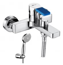 Aura Смеситель для ванны, монолит.излив 182мм лейка, р/ОД, цвет, хром, LM, LM0614C