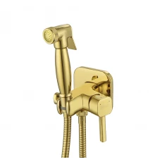 Solo Смеситель для биде, гигиен.душ на стену держ.на теле встраиваемый,, р/ОД, золото, LM, LM7165G