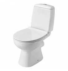 ЦЕЗАРЬ Унитаз-компакт, 2-режимная арматура (Oliveira), сиденье дюропласт Soft-close, Clip up (тонкое