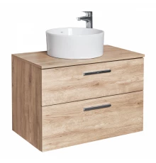 VICTORIA Тумба под раковину 80 городской дуб 2 ящика  ROCA